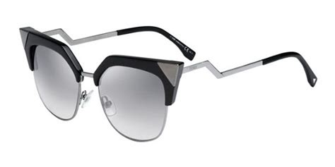 fendi iridia black sunglasses|fendi rimless sunglasses.